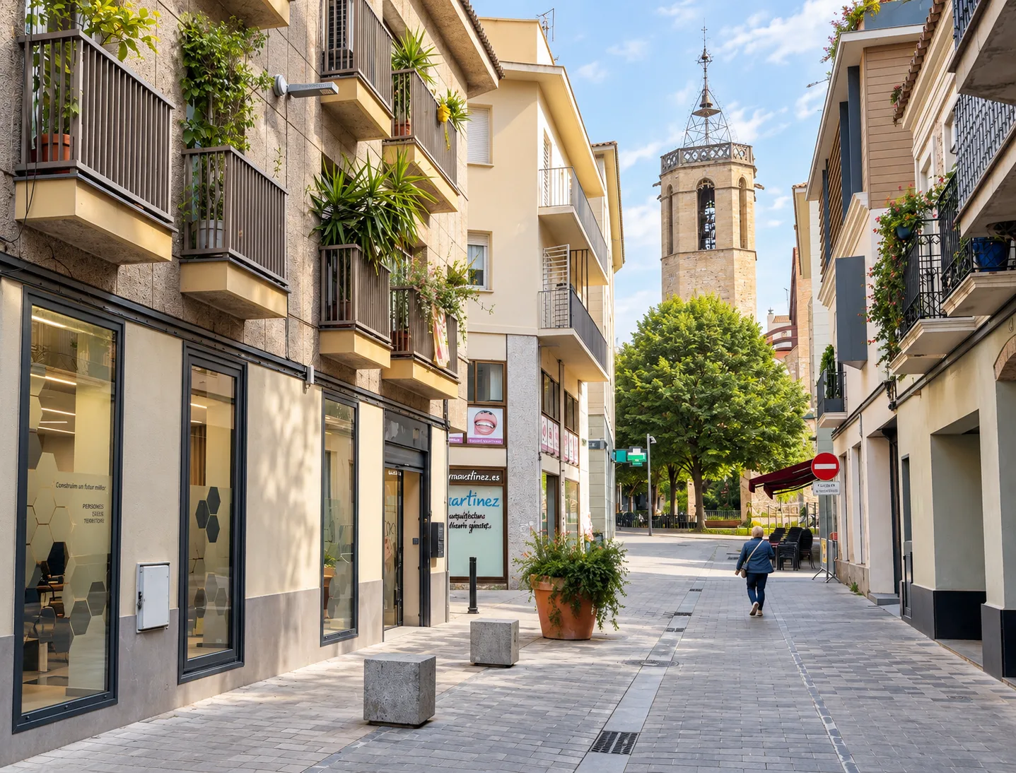 Acceso principal de DoBIM Coworking en Calle Miquel Ricomà 6